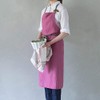 Linen Full Apron Manon Magenta A266 [Lino e Lina/Lino e