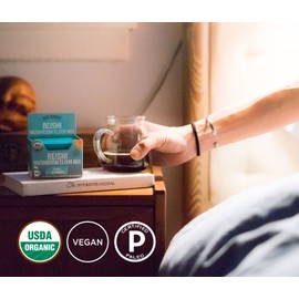 Four Sigmatic Reishi Mushroom Elixir, USDA Organic, chill and sleep, Vegan, Paleo, 20 Count