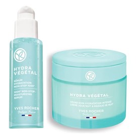 Yves Rocher Tratamiento Facial HYDRA VEGETAL: Crema Facial Día/Noche y Mascarilla Extra Hidratante (75 ml) + Sérum Hidratación Continua100H (30 l)