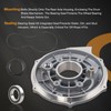 Rear Brake Backing Plate & Bearing Seals Kit Compatible with