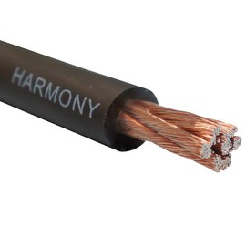 Harmony Audio HA-PW4BLK-5 4 Gauge 4GA Car Stereo Matte Black Power Cable Amp Wire - 5 FT