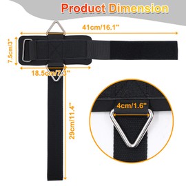 J Bryant Fitness Wrist Straps for Weightlifting and Cable Machines - Premium Padded Wrist Cuffs with Sturdy Triangle Buckle Ideal for Arm Training Tricep Extensions Upright Rows and Recovery Workouts