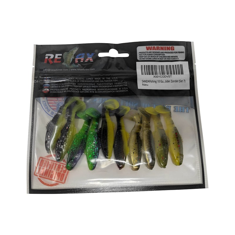 SANDAFishing 10 rubber fish perch trout chub - Relax Kopyto