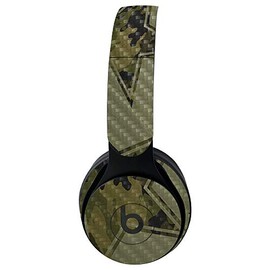 MightySkins Carbon Fiber Skin for Beats Solo Pro Wireless Headphones - Army Star | Protective, Durable Textured Carbon Fiber Finish | Easy to Apply, Remove, and Change Styles | Made in The USA