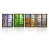 iHAPPYWALL 4 Seasons Modern Landscape Window Frame Style Wall Decor