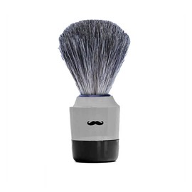 Shaving Brush- Pure Badger- 21mm- Hand Made in Germany (Gray/Black)