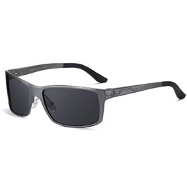 Duco 9018 Men's Polarised Driver's Glasses Metal Frame -