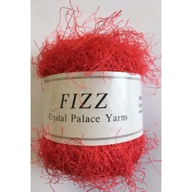 Crystal Palace Fizz #7308 Candy Apple Red Eyelash Yarn