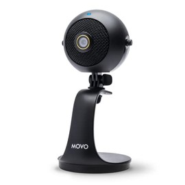 Movo WebMic-HD Webcam and Condenser Microphone - 1080p HD Webcam and Pro Cardioid Condenser Mic - HD USB Camera and Computer Microphone for Streaming, Gaming, Work-from-Home, Video Calls
