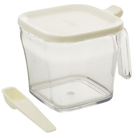 Risu Seasoning Container (Sugar, Salt), White, 24.4 fl oz (720 ml), Liberalista Cookpot