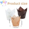 HIDOSNG Tulip Cupcake Liners, 200pcs Baking Paper Cups, Cupcake Muffin