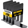 1InTheOffice Metal Bookends, Heavy Duty Metal Bookends, Metal Bookends for