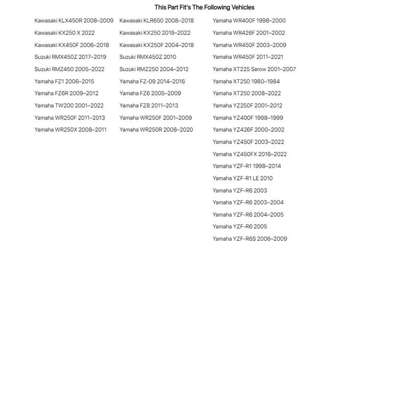 Motion Pro Gas Hose - Fits Yamaha YZF-R6 2004-2005