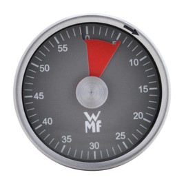 WMF Kurzzeitwecker, Eieruhr magnetisch, Cromargan Edelstahl, mit 60 Minuten, Restzeitanzeige, akustischer Alarm