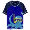 Carter's Rashguard para niños pequeños, Azul Marino Octopus, 2 Años
