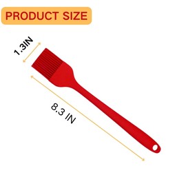Silicone Basting Pastry Brush 2pcs, for Sauce Marinade Meat, Heat Resistant Food Brush Spread Oil Butter Sauce for BBQ, Desserts, Sauce Sausages,Cooking Baking