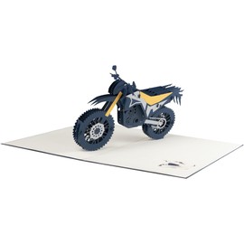 Sweetpopup® 3D Motorbike Pop-Up Card – Perfect for Birthdays, Driving Test Congratulations, Gifts, or Vouchers for Bikers – Motorcycle Design 012z