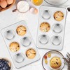 Homikit 1 Pack Muffin Pan, Stainless Steel Cupcake Tin with