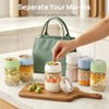 Vtopmart 6-Pack Glass Overnight Oats Container with Spoon