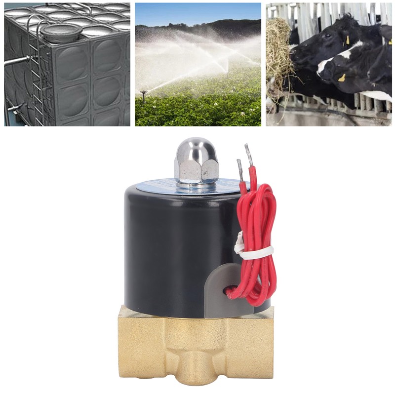 Brass Electric Solenoid Valve Female Thread 1 Way Flowing Normally