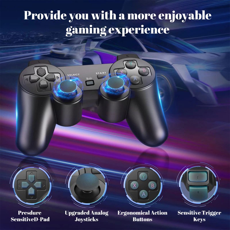 4K HDMI Video Game Console Retro 33000+ Games 64G Card