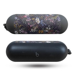 Carbon Fiber Speaker Skin Compatible with Beats Pill (2024) - Midnight Blossom - Premium 3M Vinyl Protective Wrap Decal Cover - Easy to Apply | Crafted in The USA by MightySkins
