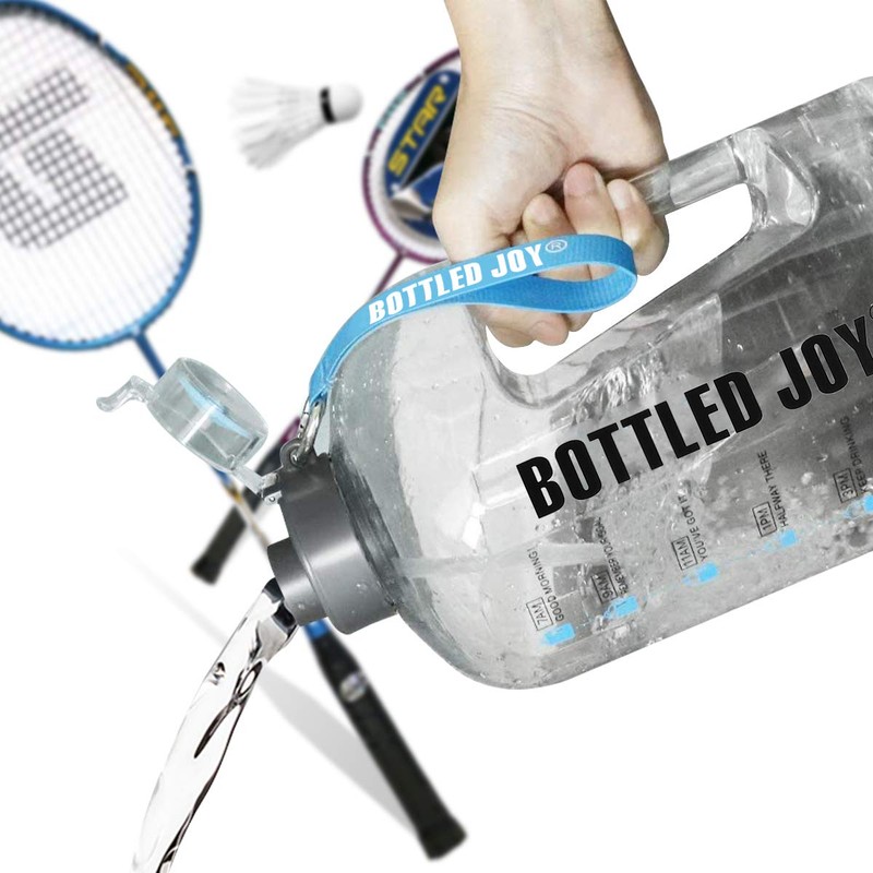 Ghonlzin Water Bottle, Sports Bottle with Time Marking Tracker, Bottle