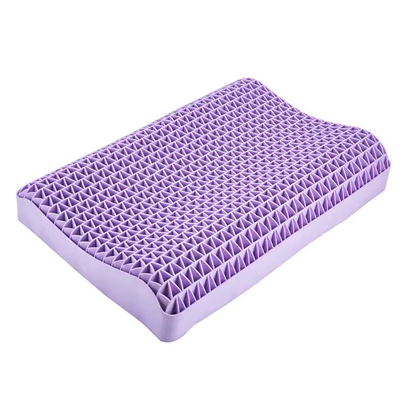 Purple Memory Foam Contour Pillow with Breathable Air Layer, Water