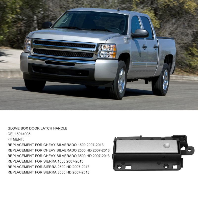 Dash Compartment Door Latch Handle, ABS 15914995 Upper Glove Box