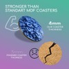 1 x Round Coaster - Blue Number Art Maths Physics