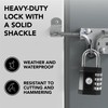 Padlock 4 Digit Combination Lock - for Gym School Locker,