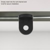 50 PCS Plastic Greenhouse Hook Plant Flower Hanger (Black)