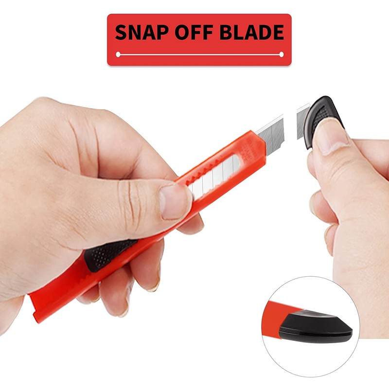 DIYSELF Knife 48 Pack Box Cutters Retractable Heavy Duty, Razor
