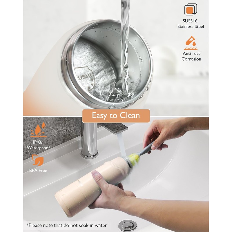 Portable Milk Warmer for Travel: 12 OZ Bottle Warmers with