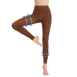 AMZAM® Medizinische Kompressionsstrumpfhose für Damen & Herren, 20-30 mmHg abgestufte Kompressionsleggings blickdichte fußlose Taille hohe Kompressionsstrümpfe für Ödeme, Krampfadern, postoperative