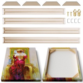 Stretcher Wooden Bars for Canvas and Artwork Framing, 1.25-inch Bars Frame Kit for Gallery Wrap Oil Painting, Easy to Assemble, Ideal for DIY Framing Wall Art, Studio, Home Projects 11x14in
