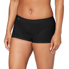 Sloggi Women’s Panties - Basic + Short (Sloggi Basic+ Short) - Black (black 0004), size: 40