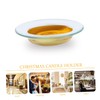 Baluue 3pcs Wax Melt Liners Heat-Resistant Glass Dishes for Essential