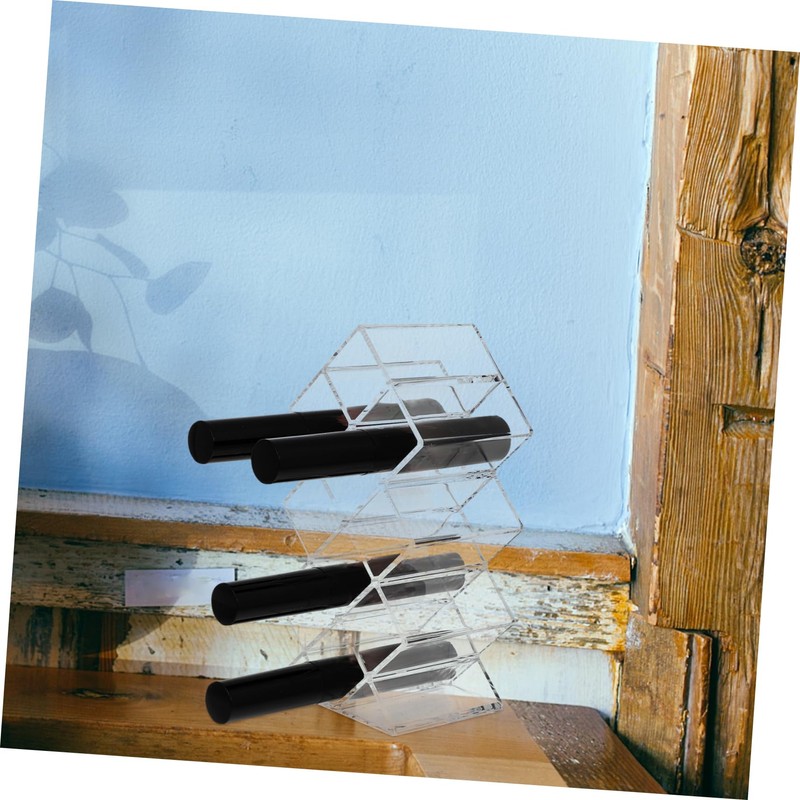 WOONEKY Transparent Acrylic Lipstick Holder Compact Makeup Storage Organizer for