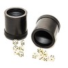 Two Bello Games Professional Genuine Leather Ribbed Dice Cups with