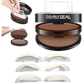 Kit Sello Cejas Doble Color Impermeable 3 Pares Plantillas 02