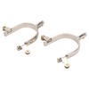 1 Pair Horse Spurs Stainless Steel Western Cowboys Spurs Men