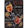 30 x 20 cm Retro Tin Sign, Bar Sign, Cocktail