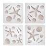 Sass & Belle Shell Imprint Coasters - Set of 4