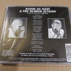 GG ALLIN & THE MURDER JUNKIES Hated CD New SEALED Aware-One 7