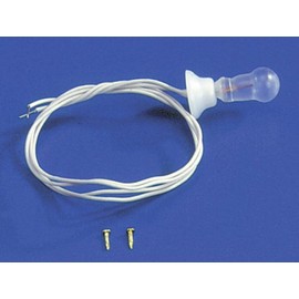 Cir-Kit Concepts Dollhouse Miniature Porcelain Look Ceiling Fixture with Frosted Bulb #CK502