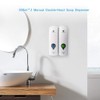 Decdeal Manual Soap Dispenser Double Head Bathroom Kitchen Hotel 300ml