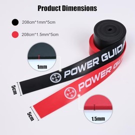 POWER GUIDANCE Bandas de hilo muscular – Bandas de compresión – Bandas de movilidad y recuperación – para mejorar el movimiento, aumentar la circulaci