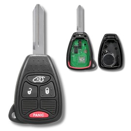 Boxonly Keyless Entry Remote Car Key Fob for Dodge Avenger 2008 2009 2010 2011 2012 2013, for Dodge Charger 2005 2006 2007, FCC ID - M3N5WY72XX M3N65981772, 315MHz, 4-Buttons