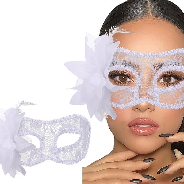 Blindery Silicone Masquerade Half face Mask Costume mask Women Party